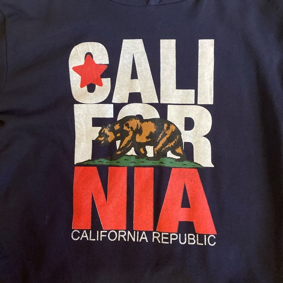 Navy Blue California Hoodie - Picture 3 of 6